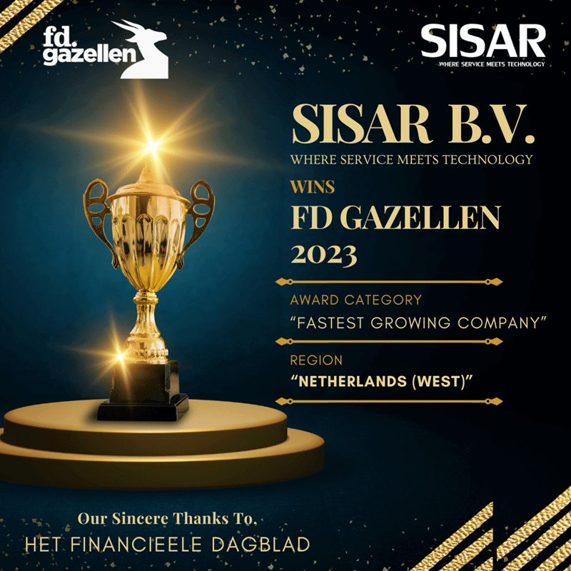 SISAR B.V. wins FD Gazellen